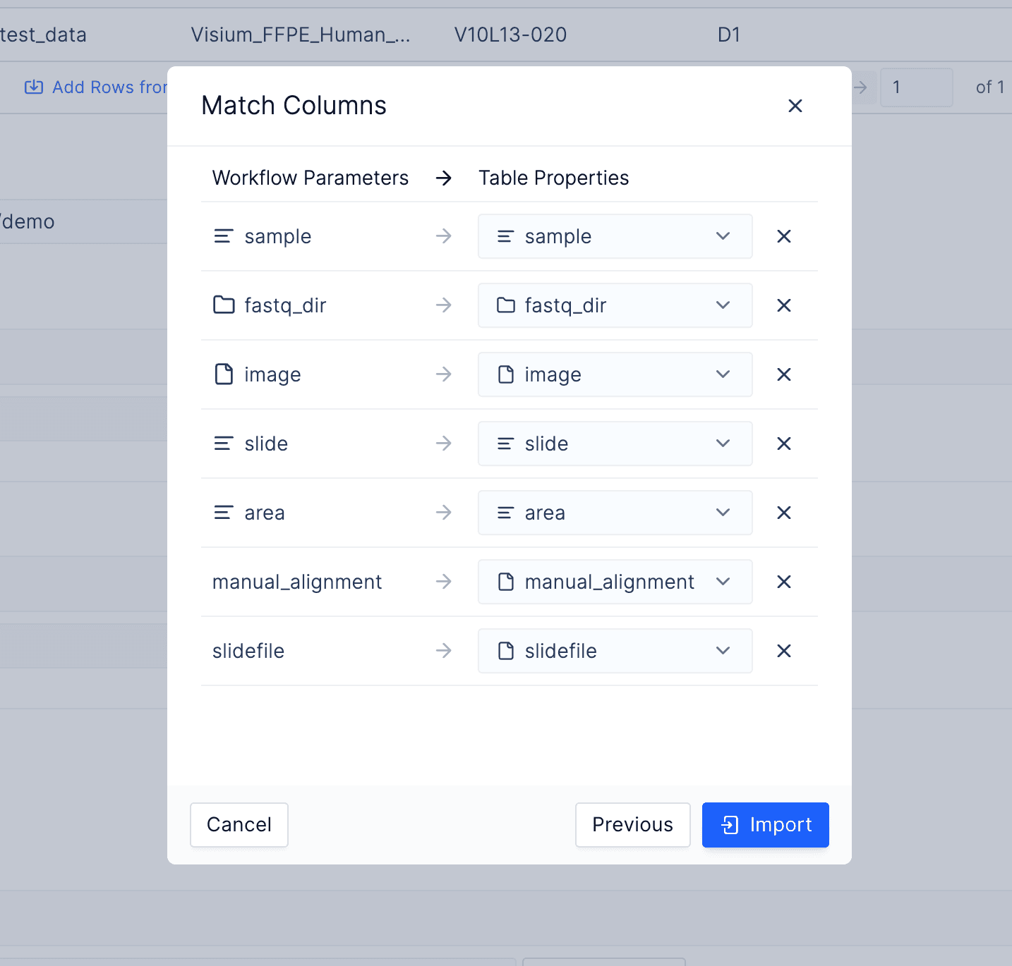 List of data within Latch